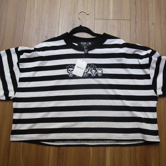 NEW W/TAGS FOREVER 21 HELLO KITTY & FRIENDS HALLOWEEN SKELETON CROP TOP~SIZE 2XL - Picture 3 of 17